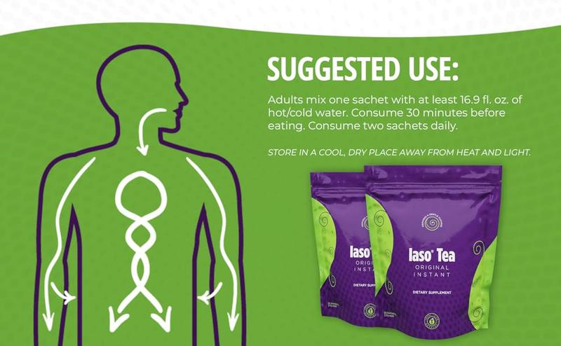 IASO Instant Tea  Gentle Cleanse & Craving Control - Gut Health & Bloat Support , Iaso Instant Regular Cleansing Tea 25 Sachets Herbal Cleansing Tea for On-the-Go Use, Beverage