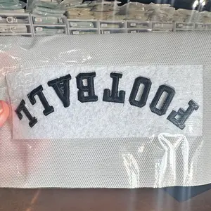 Football Upside Down Embroidered HAT/POCKET Patch