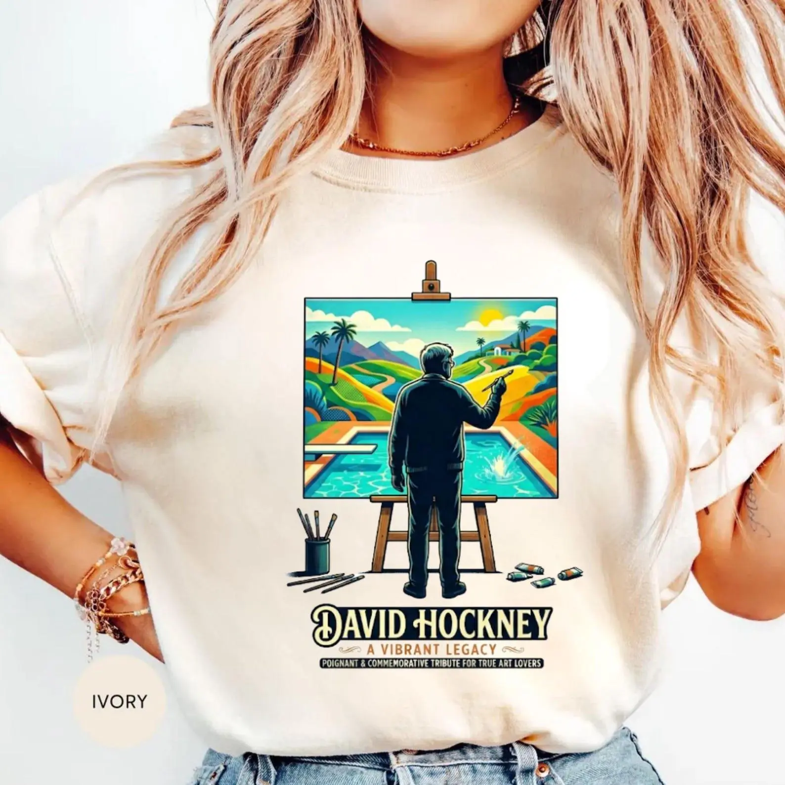 Colorful Modern Art Shirt, Forever in Color Graphic Tee, Art Lover Gift, Painter Inspired Apparel