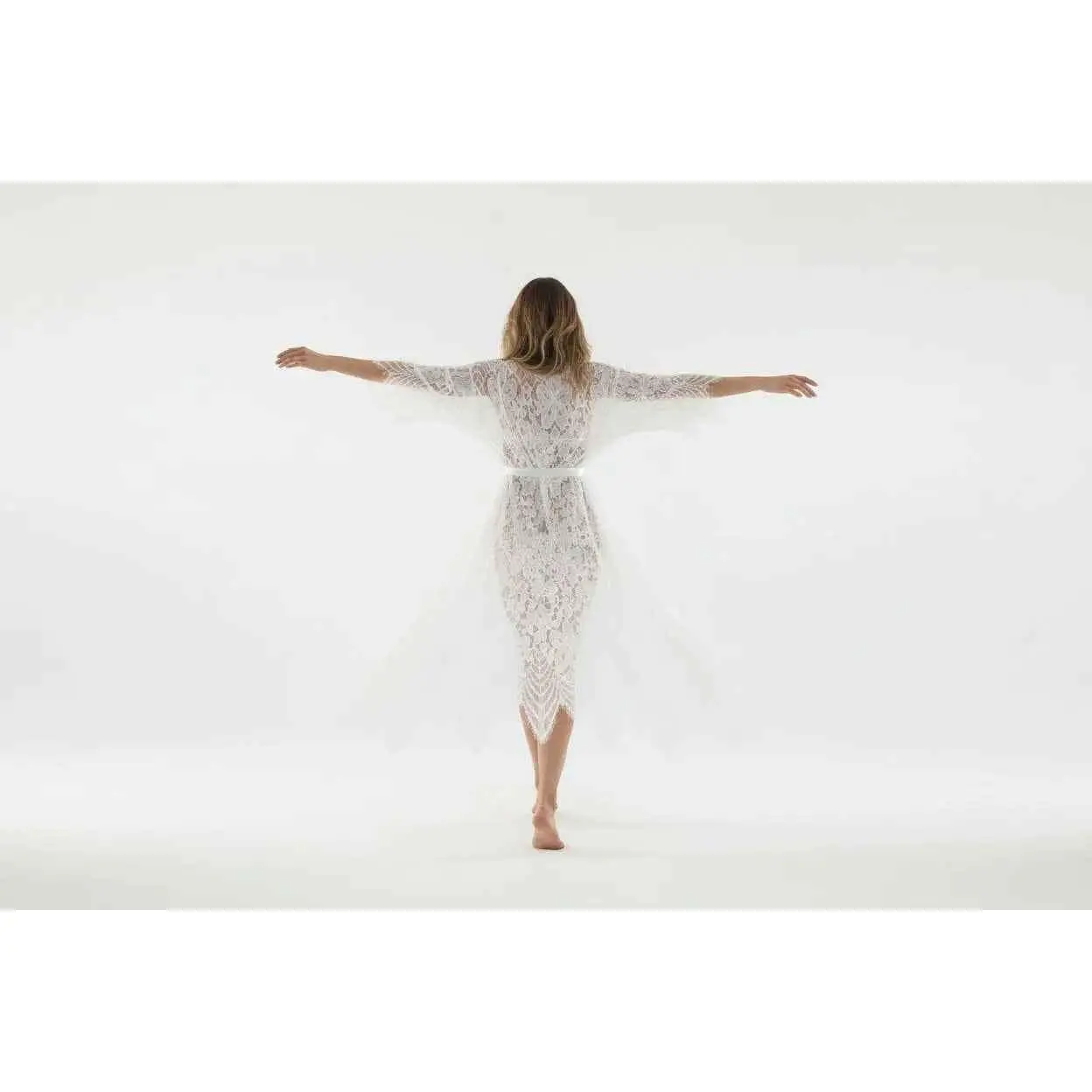 White Lace Robe
