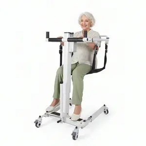 Patient Lift Transfer Chair - Electric Assist Lift Aid for Home Care Use - Portable Folding for Car - Transport Wheelchair for Seniors, Adults & Disabled
