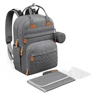 Diaper Bag Backpack: Insulated Pockets & Changing Pad Backpack Large Capacity Unisex with