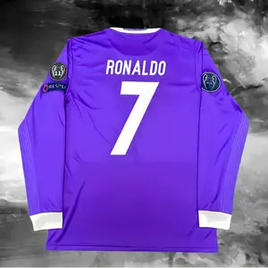 16-17 Retro Style #7 Purple Fan Edition Long-Sleeve Jersey