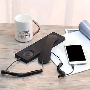 Liu Fei DigitalRetro-Styled Telephone Headset with Retro Handset, Type-C & 3.5mm Jack Compatible, Portable Open-Ear Headphones for Smartphone, Computer, VoIP, Home Office - Creative Gift for Friends & Family.