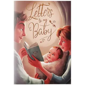 Spiral Letters to My Baby Journal, Guided Pregnancy Keepsake Notebook with Prompts for Hopes Dreams and Family Stories, Memory Book for Expecting Parents
