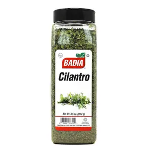 Badia 3.5oz Dried Cilantro Flakes – Bright Citrus-Flavored Dried Herb, Gluten-Free, Convenient Cooking Essential (Herbs & Spices)