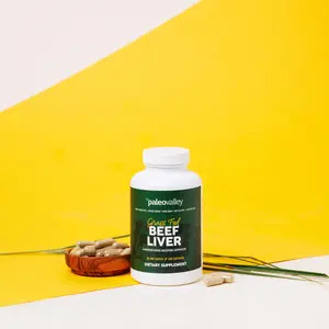 Paleovalley Grass Fed Beef Liver Capsules Women & Men, 100% Grass-Fed, Pasture-Raised & Freeze-Dried, Vitamin A & B, Ancestral Superfood for Energy, Immunity & Wellness – 30 Servings