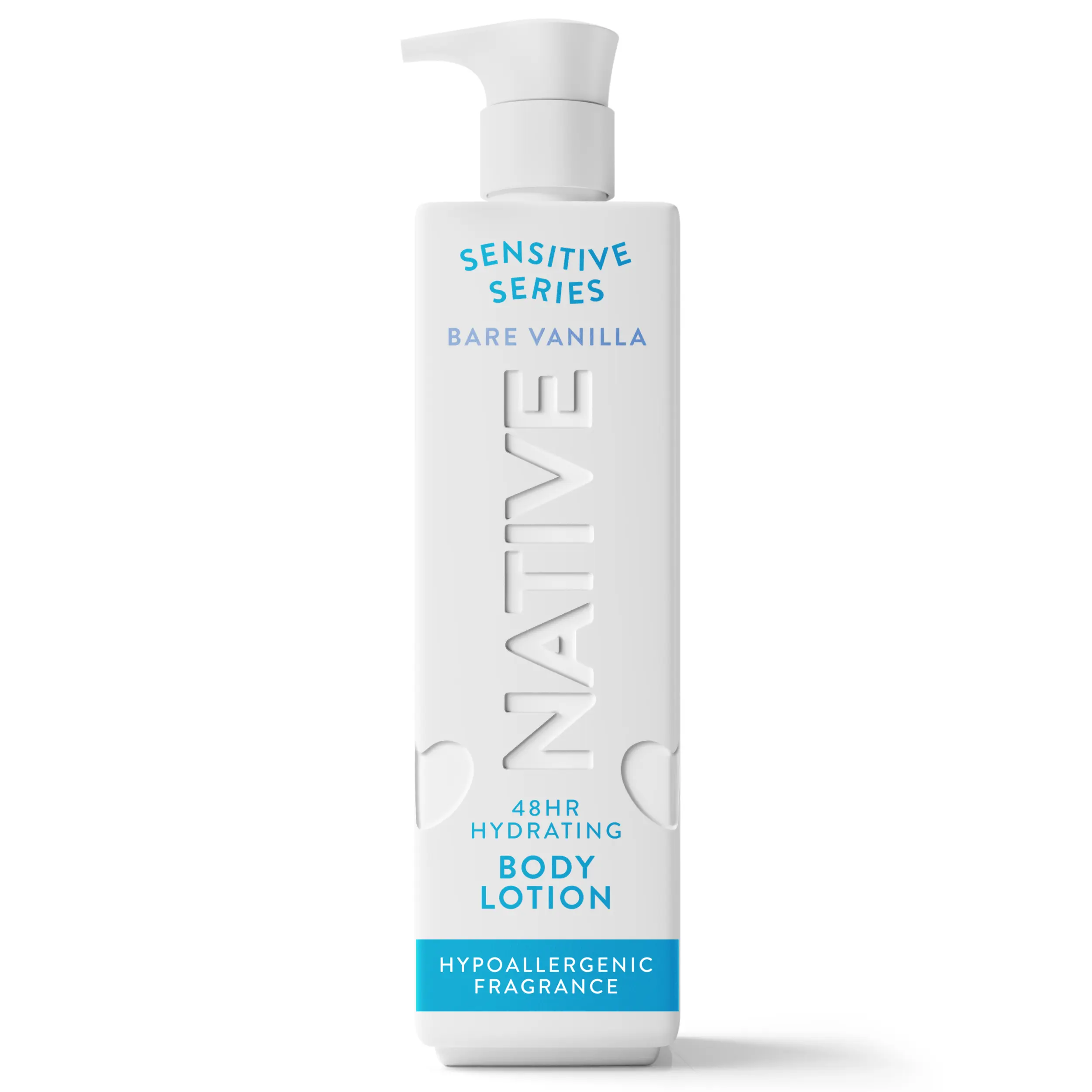 NATIVE Sensitive Series Body Lotion – 48HR Hydration with Ceramides, Vitamin B3 & Shea Butter