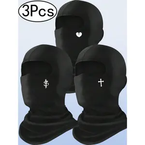 3Pcs Ski Mask Mask Face Cover Balaclava Full Face Mask Summer Face Cover UV Protection Balaclava Men Women Outdoor Sports Face Mask For Men And Women – Skiing, Snowboarding, Motorcycle, UV Protection & Wind Protection
