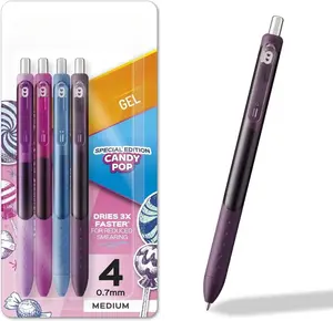 InkJoy Gel Pens, Candy Pop Colors, Medium (0.7mm) Point, Retractable, 4 Count