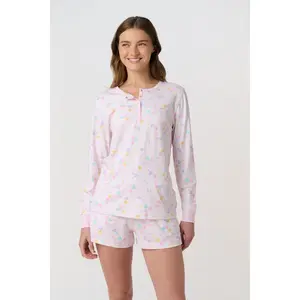 Candy Heart Stripe Hunter Pajamas