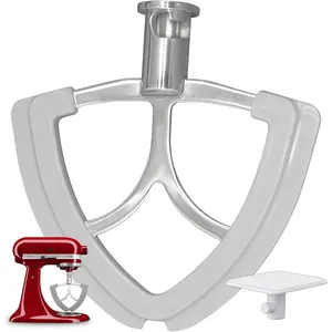 Flex Edge Beater for  4.5-5Quart Tilt- Stand Mixer, Stainless Steel Flat Beater Paddle, Fits  Mixer Accessories & Attachments, with  Edges Scraper