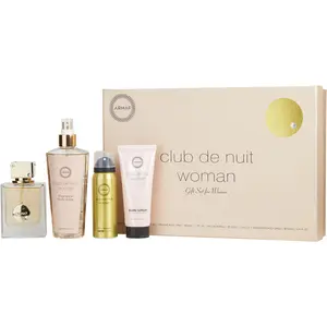 Armaf Club De Nuit Set-Eau De Parfum Spray 3.6 Oz & Body Spray 1.7 Oz & Body Lotion 3.4 Oz & Fragrance Body Spray 8.4 Oz For Women