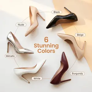 Women’s Elegant Fashion Suede Pointed Toe Stiletto High Heeled Pumps  - Finish Dress Pumps for Party & Office Wear how  to  walk  in  heels Footwear classy  shoes Women's Suede Pointed Toe Pumps Stylish Black Nubuck