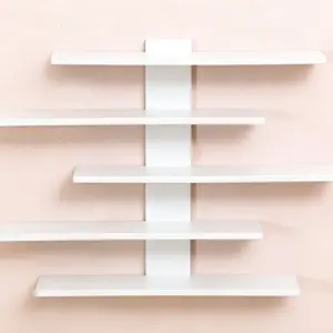 Adjustable wall-mounted display stand, suitable for action figures, small building blocks and collectibles, a modern home decoration storage rack that can store dolls, statues and toys.