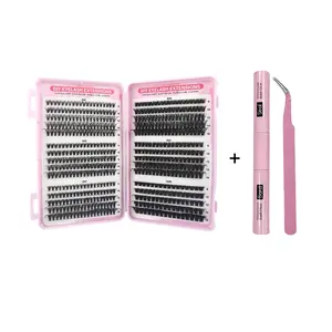 DIY Lashes – individual clusters or a complete kit to customize! Wet-look waterproof eyelash extensions, wispy manga kawaii doll lashes, feline lash look, Medusa Lash, handmade lashes. #SummerVibes