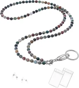 Lanyard for Women, Beaded Lanyards for ID Badges Holder Teacher Lanyard Holder Keychain Necklace Strap for Women Girls - Home Improvement.
