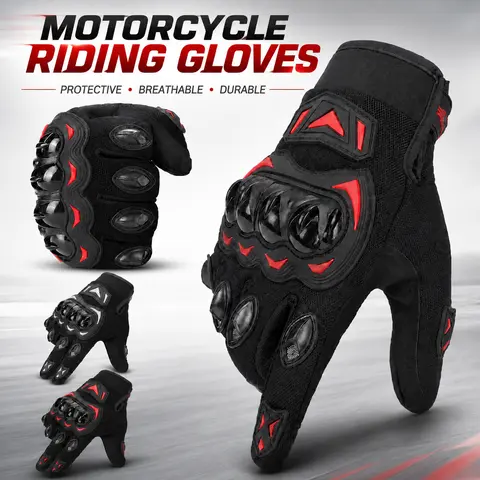 Motorcycle Gloves Dirt Bike Motorbike Riding Glove Touch Screen Motocross Gloves Unisex Super Protection Breathable Comfortable Excellent Grip Non-slip High Sensitivity Touchscreen