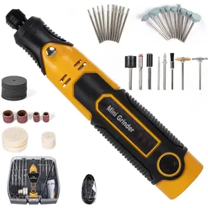 Resin Drill 3D Printed Resin Cured Sanding and Polishing Tool Kit, Mini Tepy-C Cordless Electric Rotary Sander with 57 Attachments for Drilling, Sanding and Polishing 3D Printed Resin Models