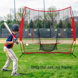 7ft X 7ft Baseball and Softball Practice Net, Portable Batting Pitching Net, Durable Outdoor Sports Equipment, All Skill Levels, Training Equipment