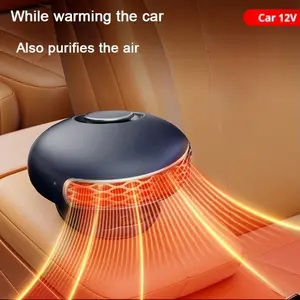 High-power 12V 120W portable car heater, dual-function rapid heating and cooling, plug-in car dehumidifier, quickly defogs, improves driving comfort, compatible with all types of vehicles, an essential car accessory, vehicle heating.