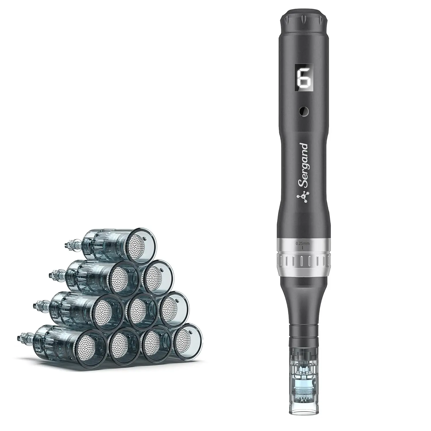 Facial Microneedle Derma Roller Pen - Home Use Skin Care Tool for Men and Women