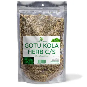 Herb To Body Gotu Kola Herb C/S | Centella Asiatica | Cut & Sifted | Wildcrafted | 4oz Beverage Herbal Beverage Herbal Tea