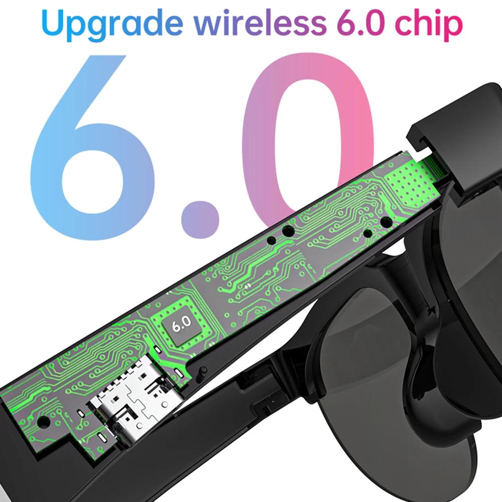 3 In 1 Smart Glasses Men Women WiFi Bluetooth Music Call Translator Sunglasses UV Protection Outdoor Sports Headphones Glasses