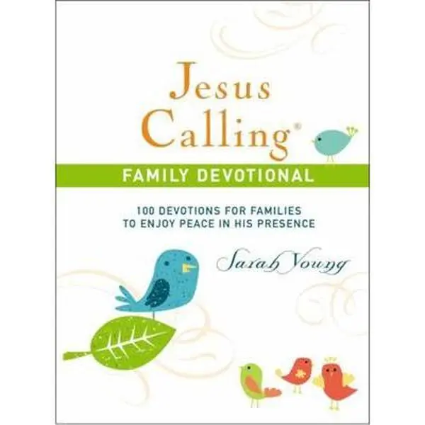 USED Book - Jesus Calling Family Devotional, Hardcover, with Scripture References: 100 Devotions for Families to Enjoy Peace in His Presence (a 100-Day Devotional by Young, Sarah (Hardcover) - english