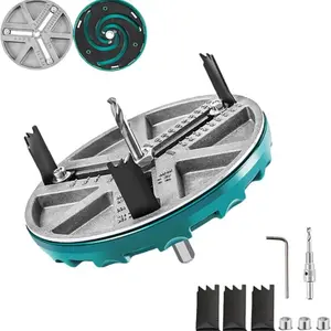 Adjustable Round Hole Saw Tool, Adjustable Hole Saw Diameter 45mm-130mm Woodworking Cutting Tools Hole Opener