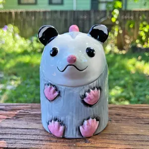 Original Upside-Down Opossum Ceramic Mug