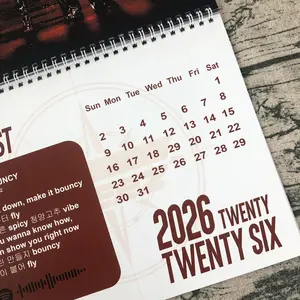 Album OT8 Wall Calendar Gift For Fans, New Year 2026 Gift For Fan Home Decor