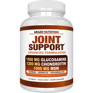 Glucosamine Chondroitin Supplement with Turmeric, MSM & Boswellia - Advanced Joint Support Formula for Bone, Back, Knee & Hand Comfort - Multi-Ingredient Daily Vitality Supplement for Mobility and Relief