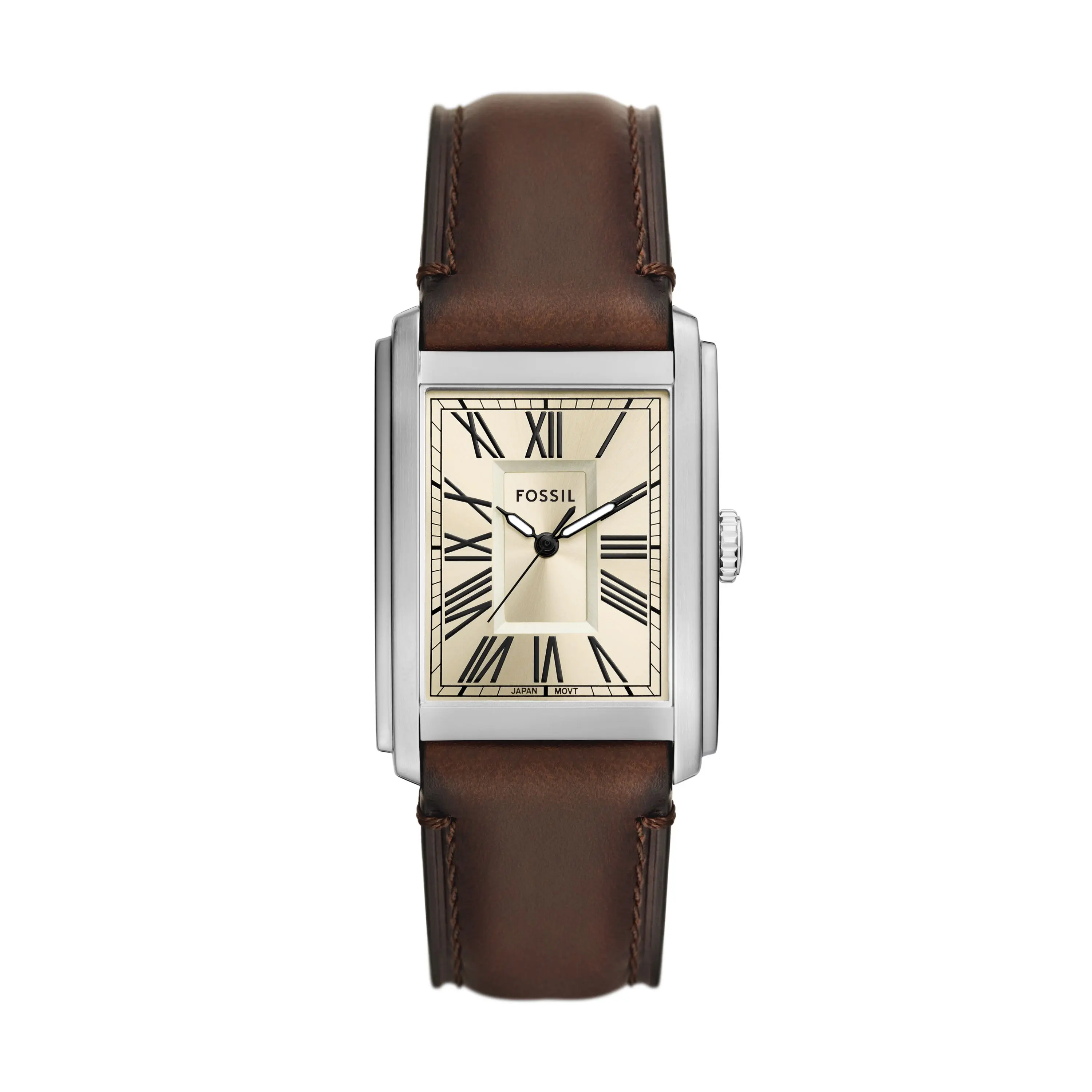 Fossil Men's Carraway 30mm Three-Hand, Stainless Steel Watch