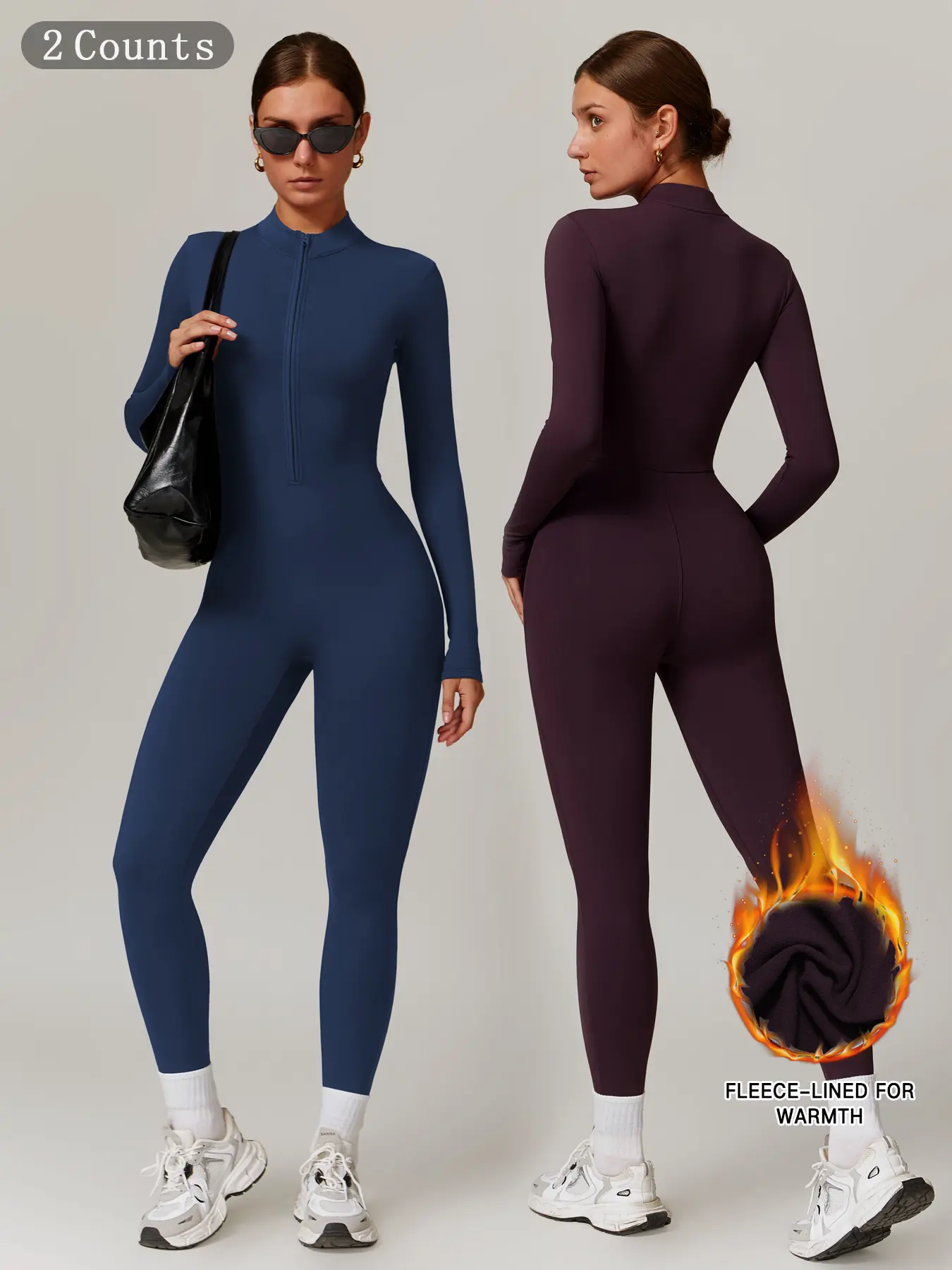 Badge Blue + Grape Purple