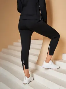 Acegolfs Women's Golf Joggers Black Bottoms Ladies Golf Attire Clothes Outfits Wear Apparel 14320502