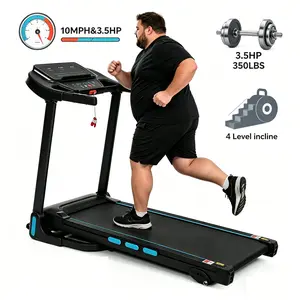 [New arrival] Hydraulic System Auto Foldable Treadmill with Incline,3.5HP Treadmills for Home/Office, 10MPH 350Lbs Weight Capacity Electric Treadmills with Type C & USB Charge ,Bluetooth Speaker