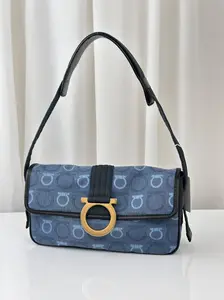 Pre-owned SALVATORE FERRAGAMO canvas Shoulder Bags FERRAGAMO Gancini Shoulder Bag, MR28052026B463
