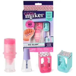 GO GLAM Studio Refill, Nail Art Kit to Style 80 Nails (Packaging May Vary)