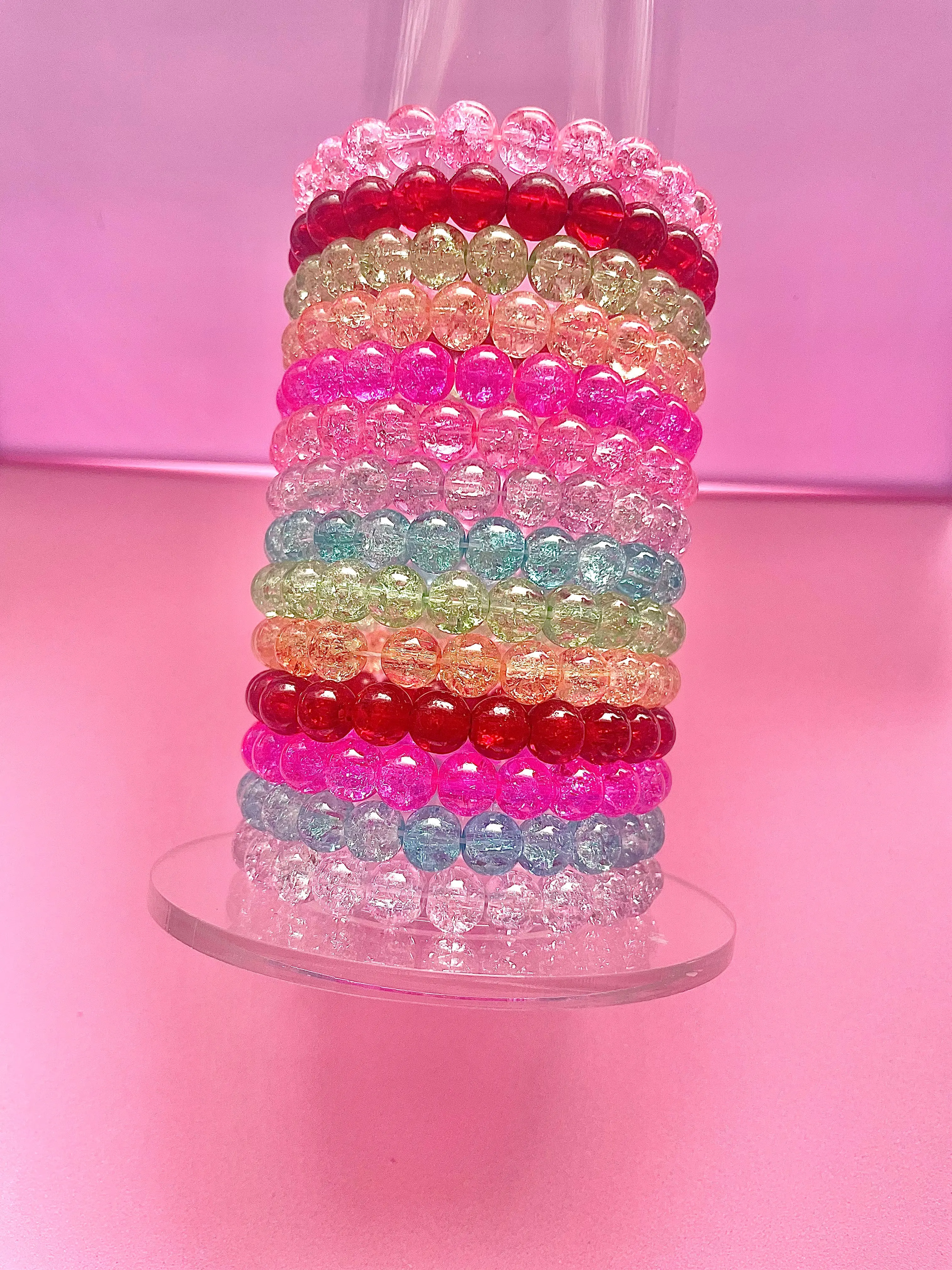 Crackle Bead Bracelets