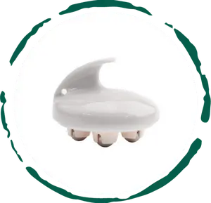 Rolling Body Massage Stainless Steel w/Handle Lightweight