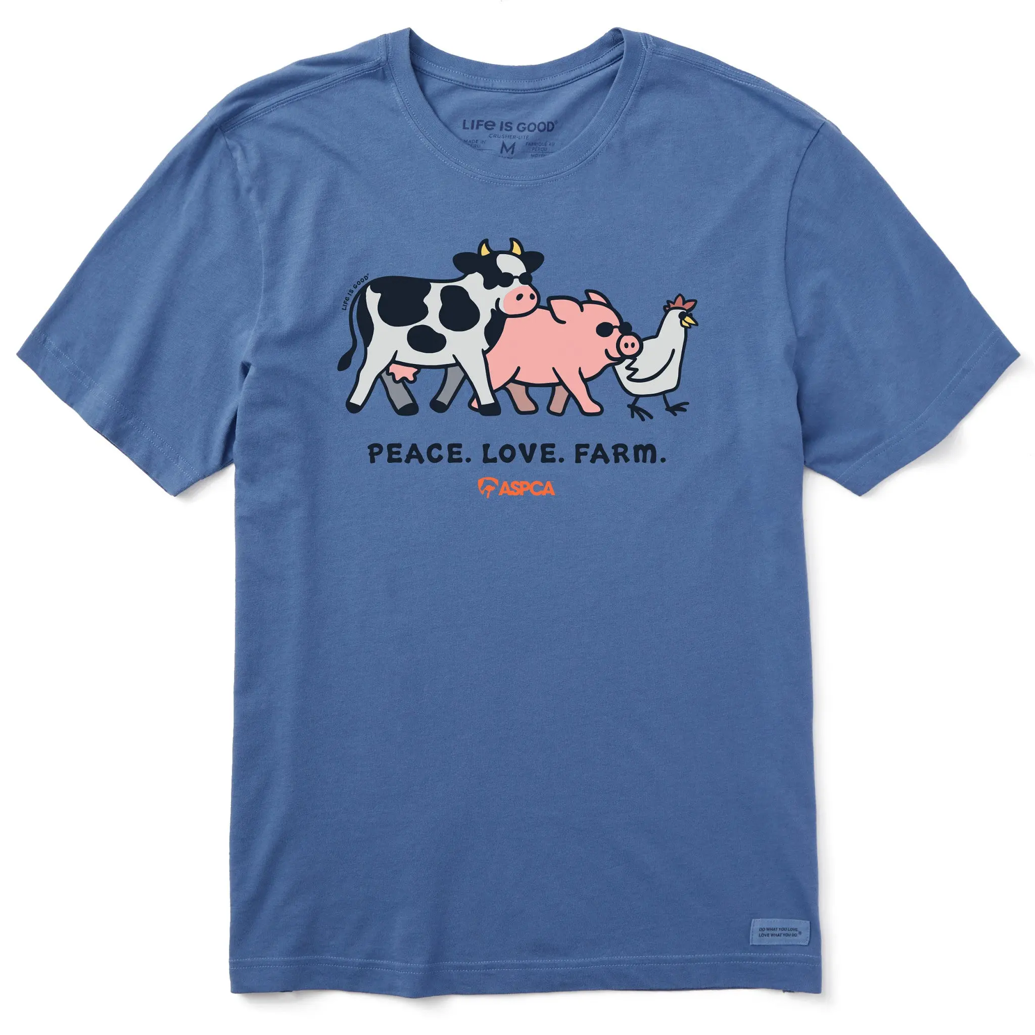 Men's LIG x ASPCA Peace Love Farm Short Sleeve Crusher Tee