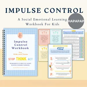 Teenage Impulse Control Workbook, Emotion Regulation, Communication Skills, Social Emotional Learning, Think Before Acting, Self Improvement Journal