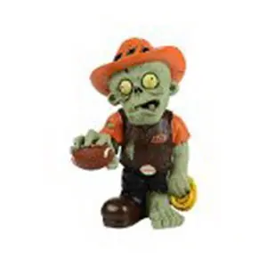 Oklahoma State Cowboys Zombie Figurine - Thematic w/Football, Decor, Ornaments, Collectible, Decorative Item