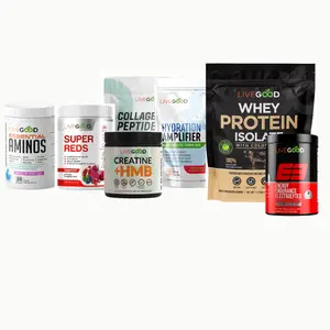 LIVEGOOD 7-in-1 Maximum Build Muscle Pack | Protein, Creatine + HMB, Collagen, Aminos, Super Reds & Hydration | Muscle Growth, Energy & Recovery Support