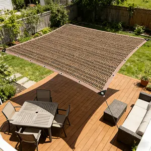tarp,sun shade,shade cloth for garden,90% Sun Shade Cloth Mesh Tarp with Grommets for Plant Cover 6.5x10ft Patio Canopy Garden Pergola Greenhouse Car Barn Kennel Black,Mocha