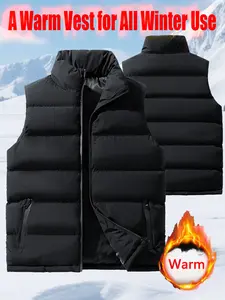 Women's Outdoor Down Vest Warm Padded Waistcoat, Casual Daily Sports Workwear, Ladies Insulated Jacket for Cold Weather