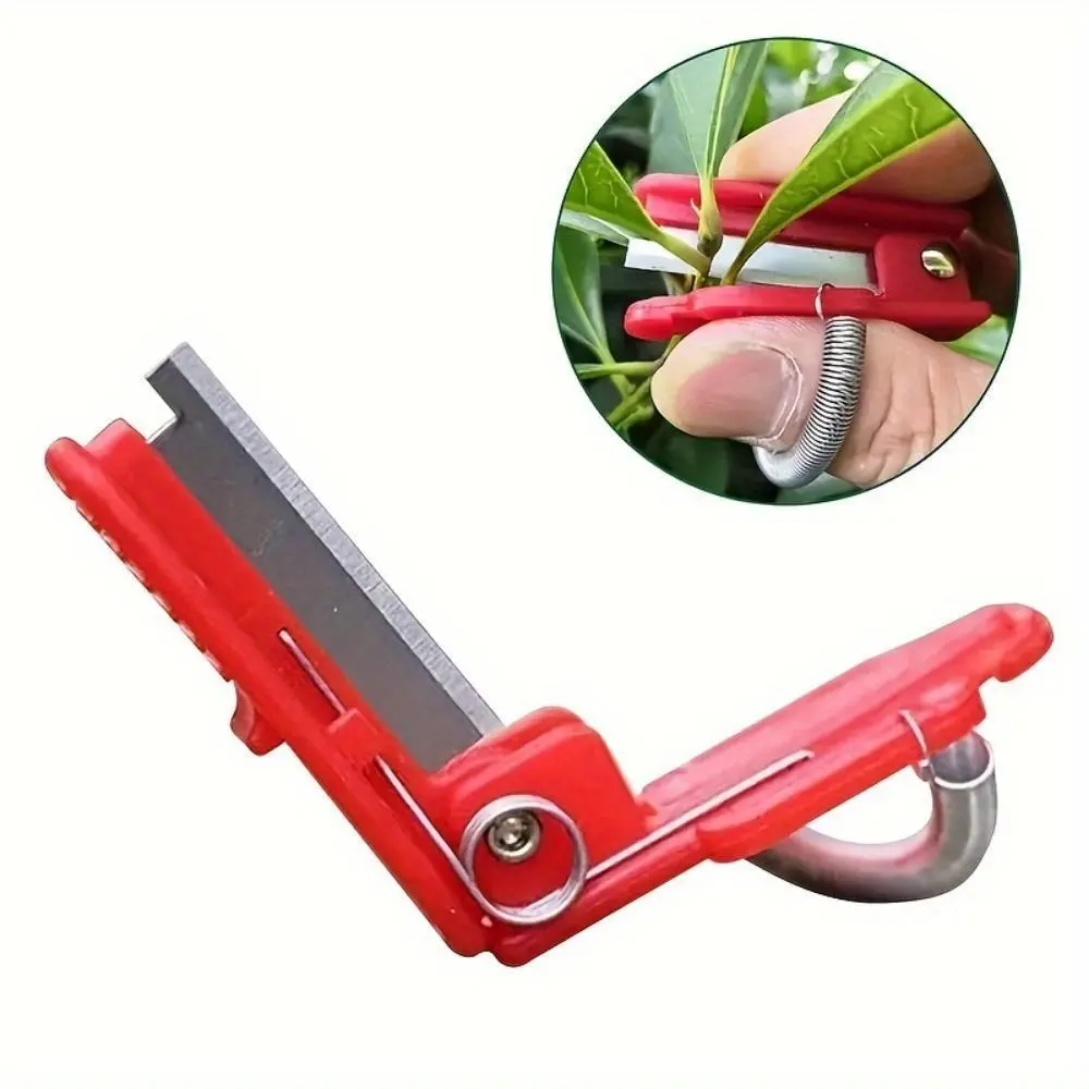 A Multi-functional Thumb Knife, Picking Finger Knife, Small Gardening Pruning Knife, Tea Picking Inspection and Leaf Removal Thumb Knife for Farm, Garden, Orchard, and Beard-pulling Hand Tool