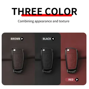 For Audi D Series Key Protection Cover Zinc Alloy Full Coverage Anti-Scratch Shockproof Compatible with A1/a3/a4/a6/q2/q3/q7/r8 Models Car Key Accessory