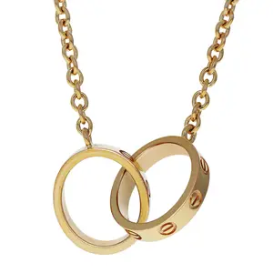 Pre-owned Cartier Love Interlinked Pendant Necklace